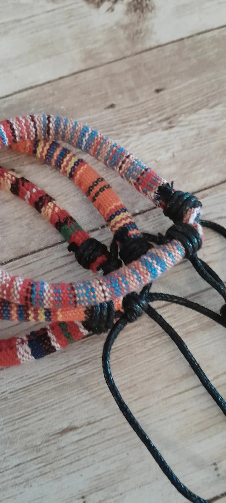 Set van 3 handgeweven armbanden, voor Dames, verstelbaar – photo 3